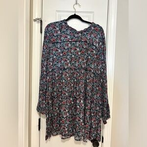 Knox Rose Pink and Red Long Sleeve Sundress